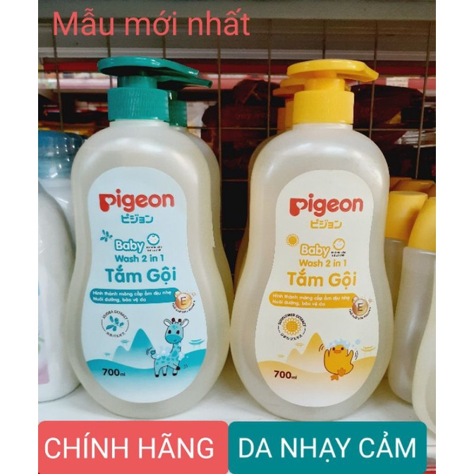 (MỚI NHẤT)Sữa tắm gội toàn thân Pigeon 700ml