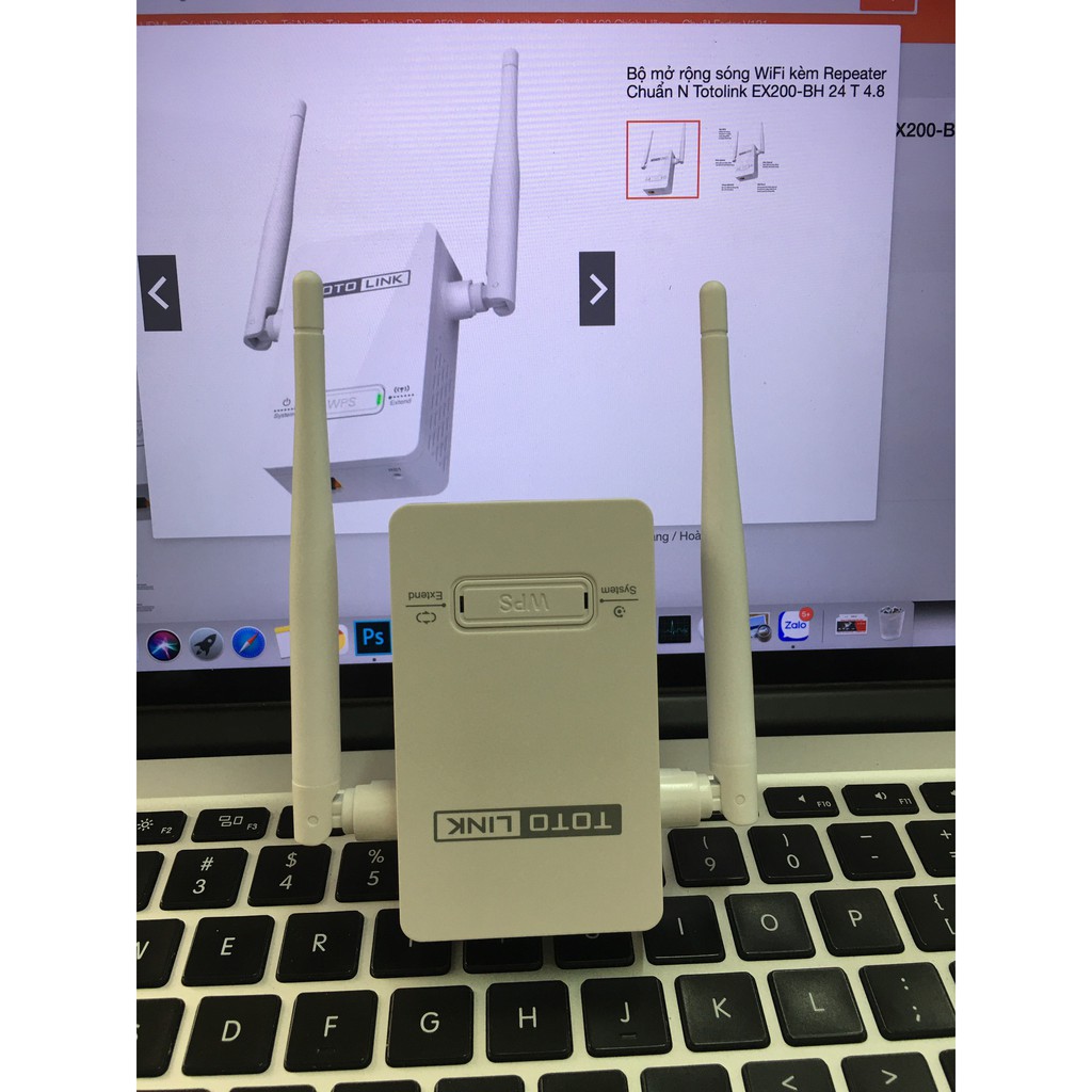 [GIÁ HUỶ DIỆT]Bộ mở rộng sóng WiFi kèm Repeater Chuẩn N Totolink EX200-BH 24T