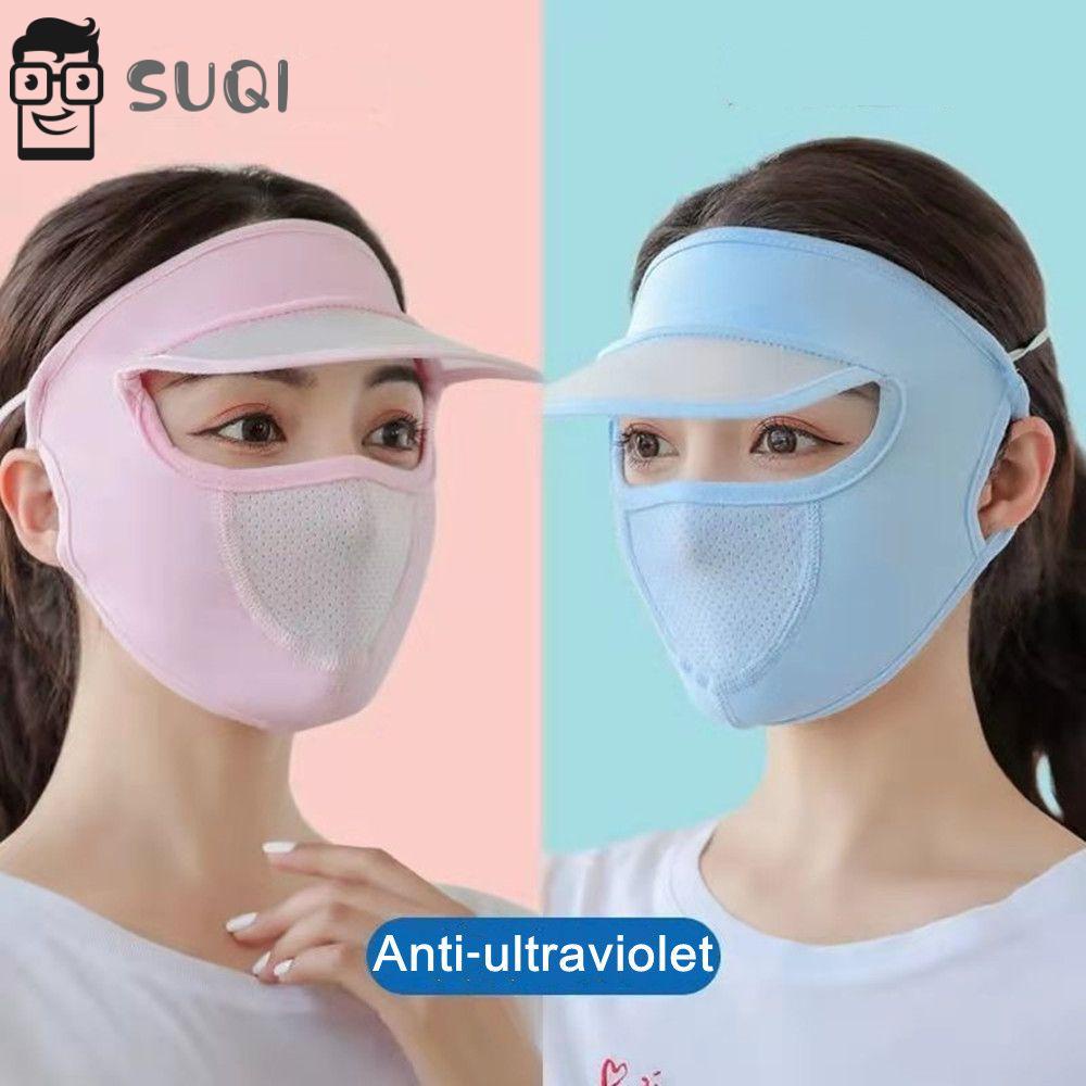 Nón che nắng kèm khẩu trang chống tia cực tím / chống bụi bảo vệ toàn diện khuôn mặt