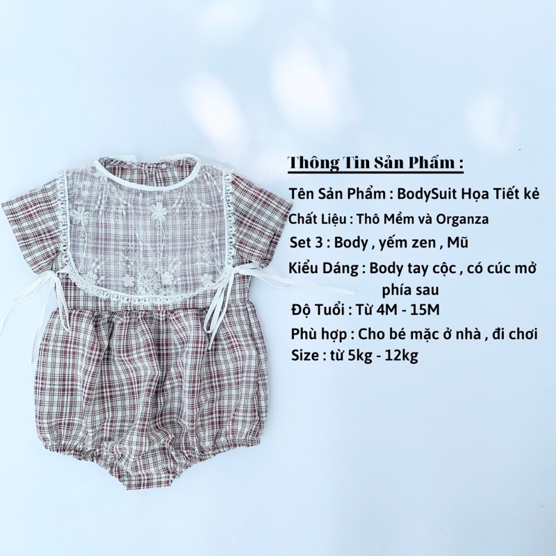 Bộ body cộc tay cho bé ROYALKIDS Bodysuit bé gái từ sơ sinh đến 1 tuổi