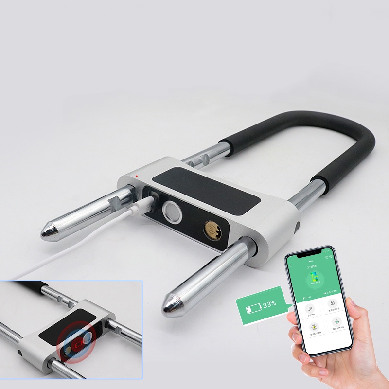 Ổ khóa vân tay chữ U KU20Key mở bằng app, vân tay và chìa khoá