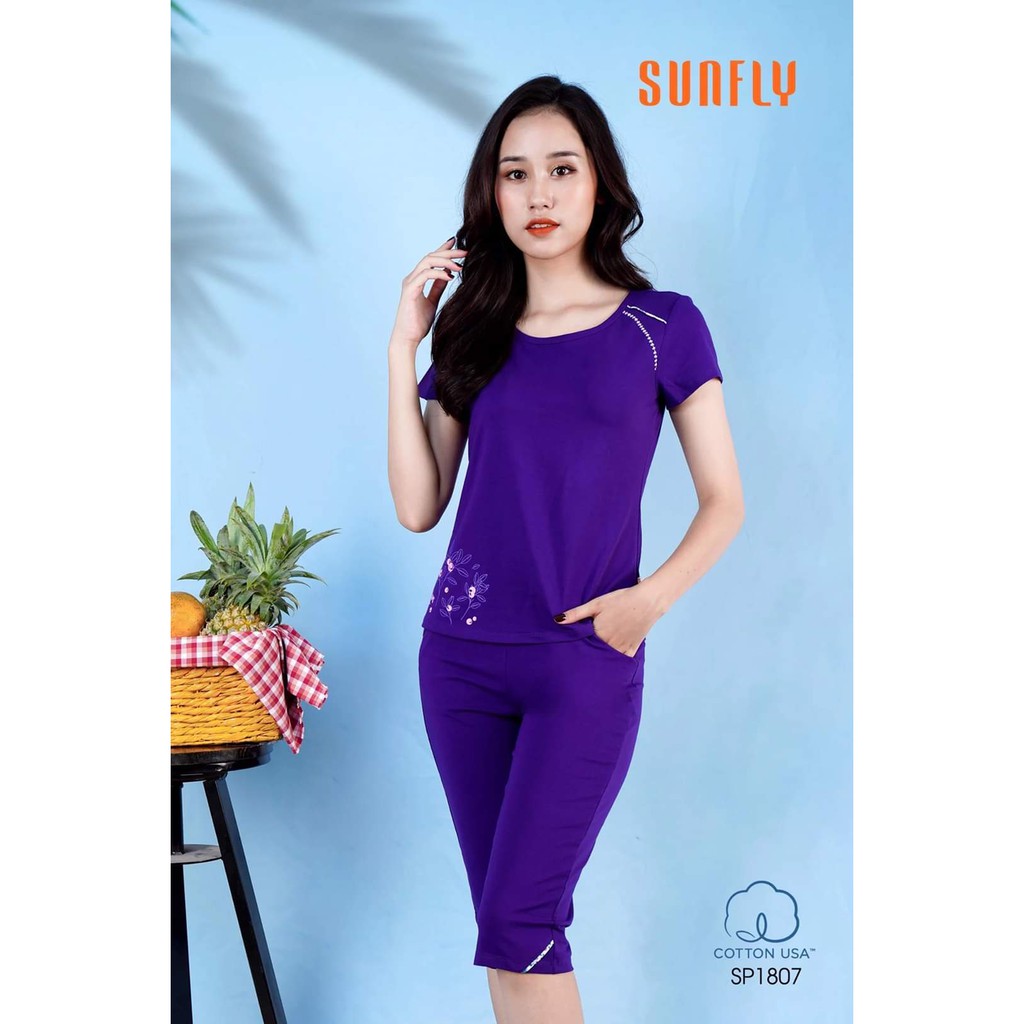 SP1807- Bộ đồ mặc nhà Sunfly, xuân hè | BigBuy360 - bigbuy360.vn