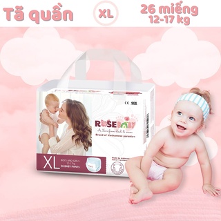 Bịch bỉm quần rose baby size xl