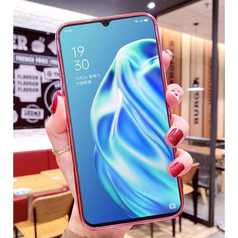ỐP LƯNG SILICON OPPO RENO 3, A91 KÈM IRING SANG TRỌNG