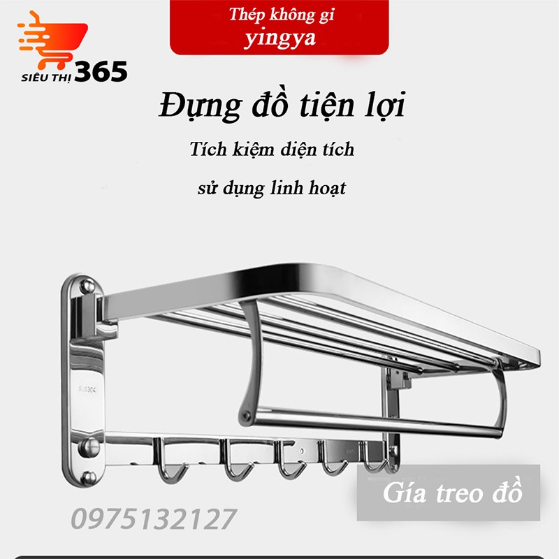 Giá Treo Khăn Tắm 2 Tầng Cao Cấp công nghệ nhật bản- Giàn Vắt Khăn Đa Năng Có Móc Treo Quần Áo, chống nước, chống han gỉ