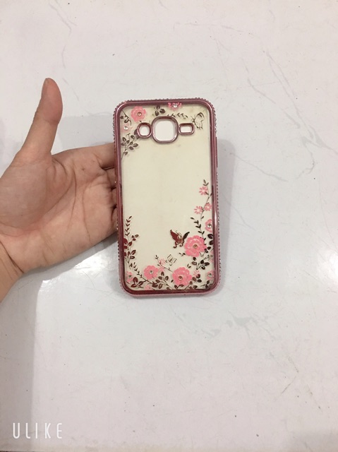 Ốp hoa đính đá viền sam sung J5 (2015)