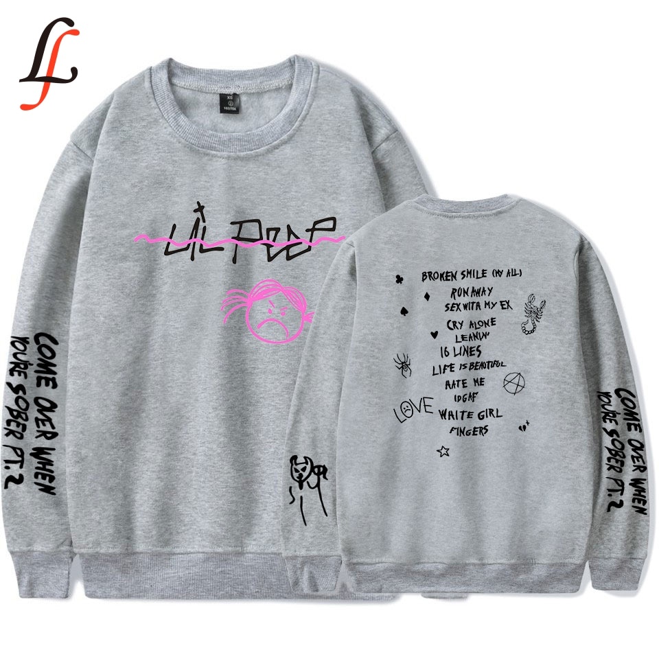 Áo Hoodie In Họa Tiết Lil peep Thời Trang Hip Hop 2019 Cho Nữ