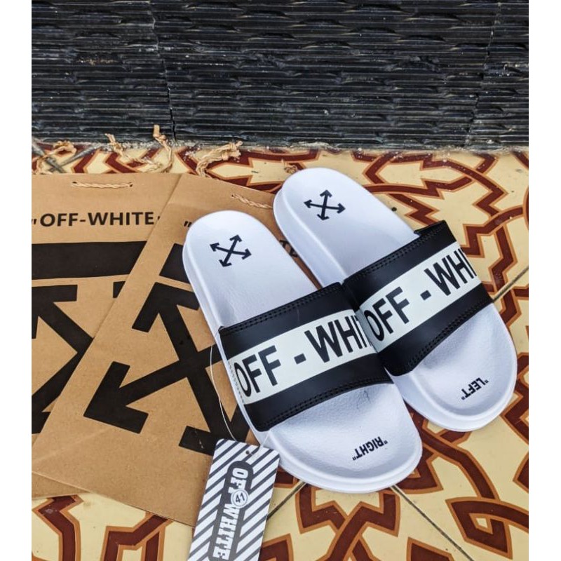 Off-White Dép Off-White Kiểu Dáng Đơn Giản Trẻ Trung Năng Động