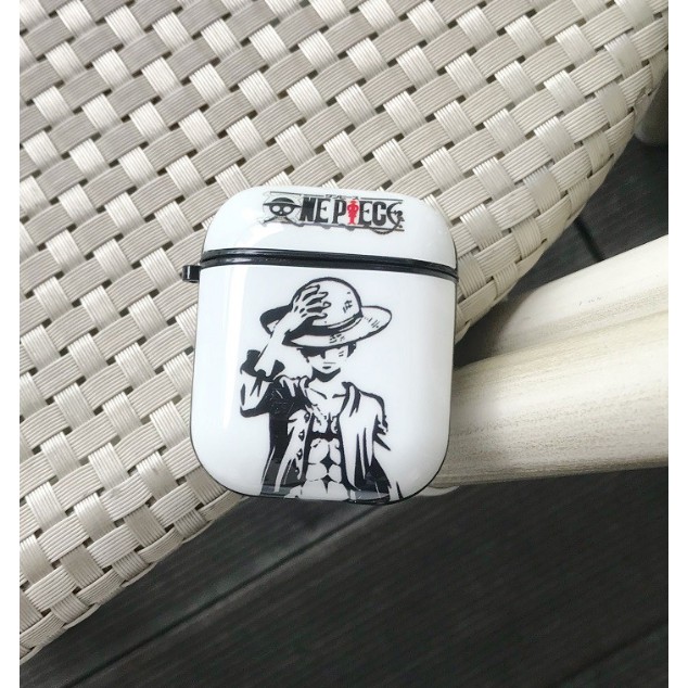 Ốp bảo vệ hộp sạc tai nghe họa tiết hình One Piece thích hợp cho Airpods 1 / 2