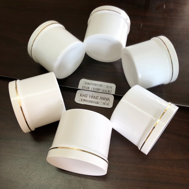 20 Hủ nhựa hấp dầu 500gr màu trắng /Màu trong suốt - hủ nhựa chiết kem - combo 20 hủ nhựa màu trắng sữa - chiêt mỹ phẩm