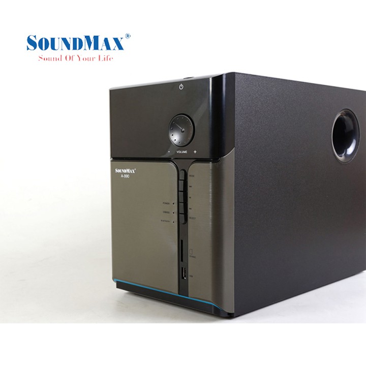 Loa 2.1 SoundMAX A990 (Đen)-Hàng Chính Hãng