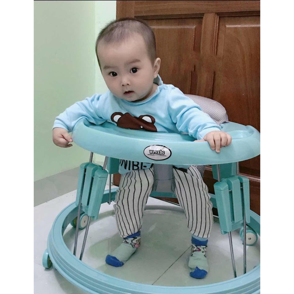 Xe tròn tập đi cho bé, Xe tập đi tròn cho bé Moomykids hàng chính hãng bảo hành 6 tháng