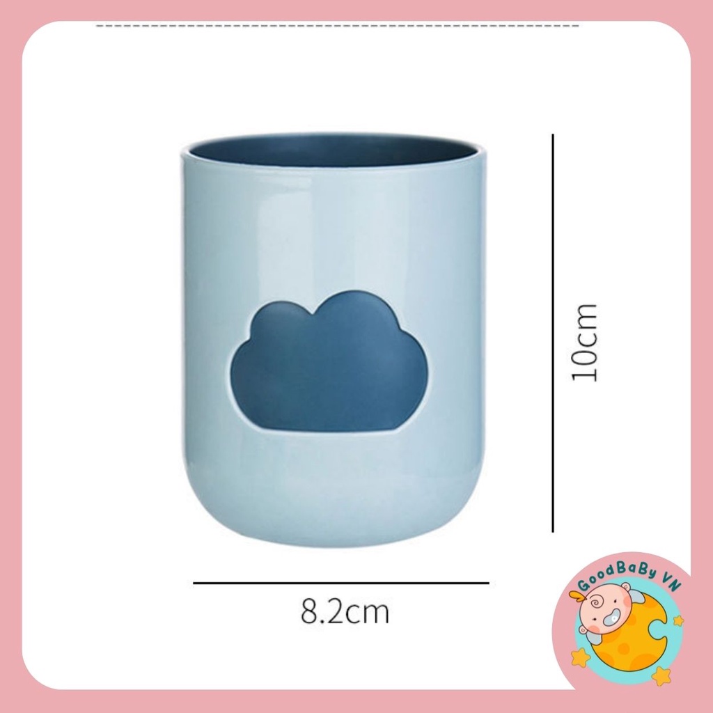 Dụng cụ bóp kem đánh răng tự động kèm cốc đánh răng cho bé hoạt hình dễ thường Goodbabyvn