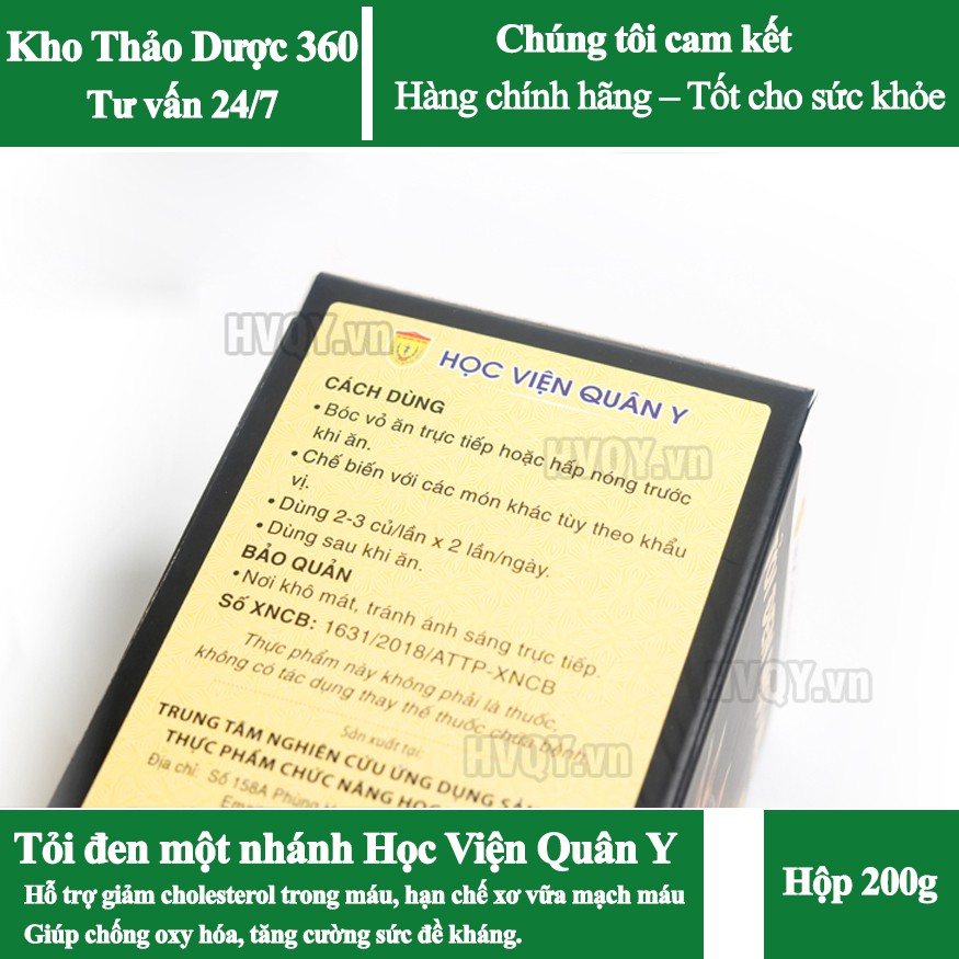 Tỏi Đen 1 Nhánh - Học viện Quân Y