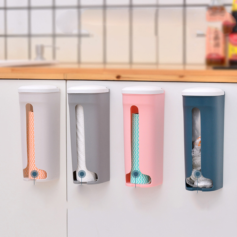 Hộp Nhựa Đựng Túi Rác Dán Tường Tiện Dụng Cho Nhà Cửa
