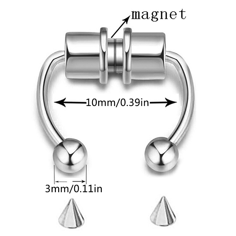 Khuyên Mũi Nam Châm Chất Liệu Hợp Kim | BigBuy360 - bigbuy360.vn