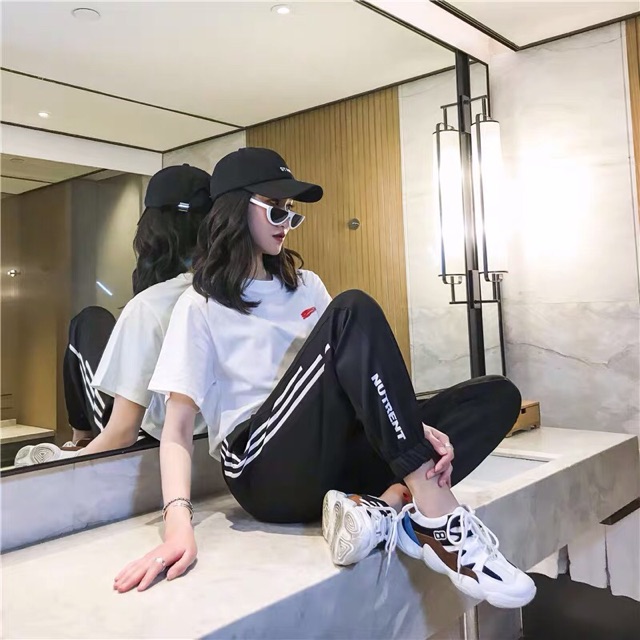 FREESHIP 50K - Quần Jogger SPUN 2 Màu Unisex (ĐEN và TRẮNG)