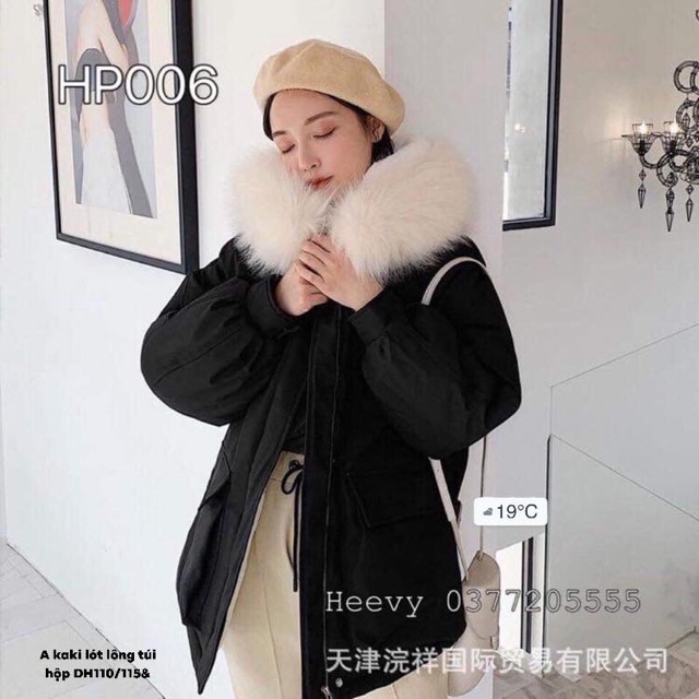Áo khoác nữ , Áo khoác kaki nữ lót lông phong cách siêu ấm áp -DH | BigBuy360 - bigbuy360.vn