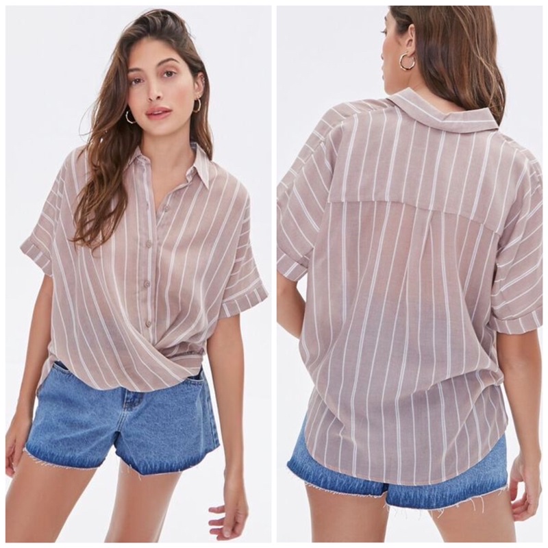 Áo Sơ Mi Linen Tay Cánh Dơi F21