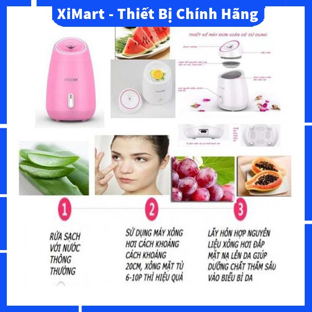 [MỚI] Máy xông hơi mặt thảo dược, hoa quả tự động cao cấp 2 in 1 chính hãng Maoer - Máy xông hơi mặt tại nhà - XiMart