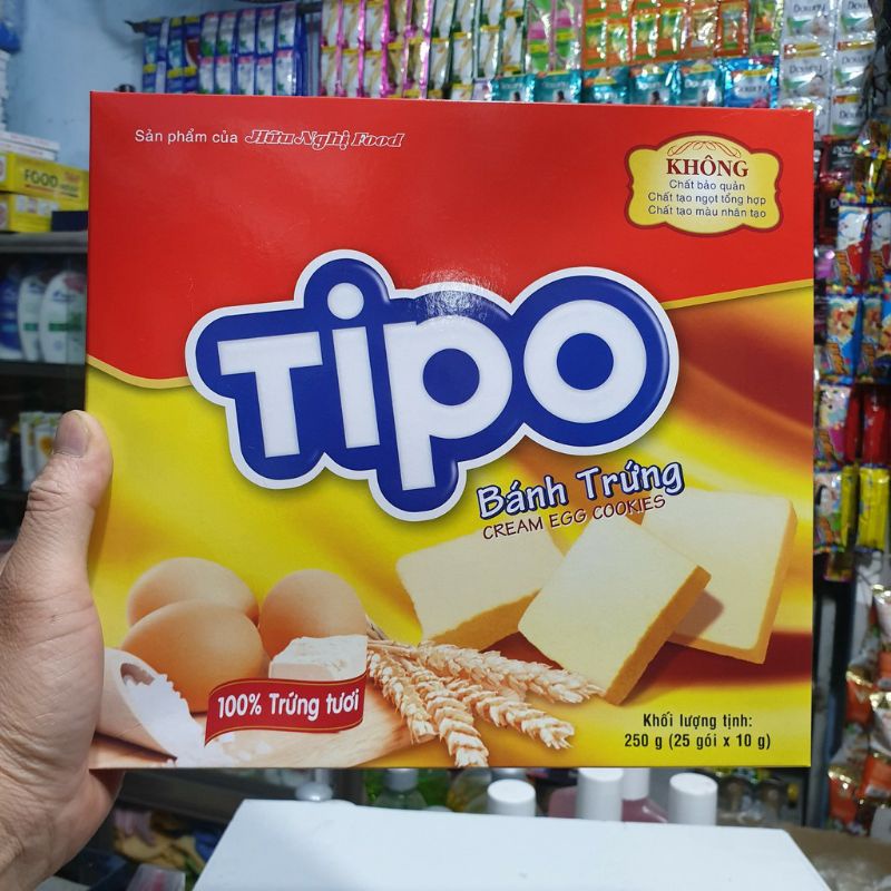 Bánh trứng Tipo hộp hữu nghị 250g