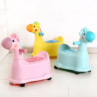 (Hàng đẹp)Bô thú tập thói quen đi vệ sinh kết hợp xe chòi chân đa năng  cho bé