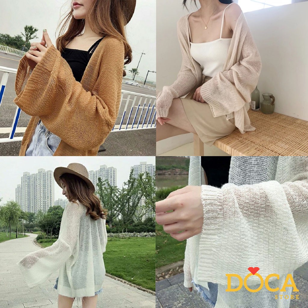 Áo Cadigan len mỏng phong cách Hàn Quốc AT09 | WebRaoVat - webraovat.net.vn