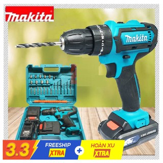 Máy khoan dùng pin makita 24v ba chức năng có búa