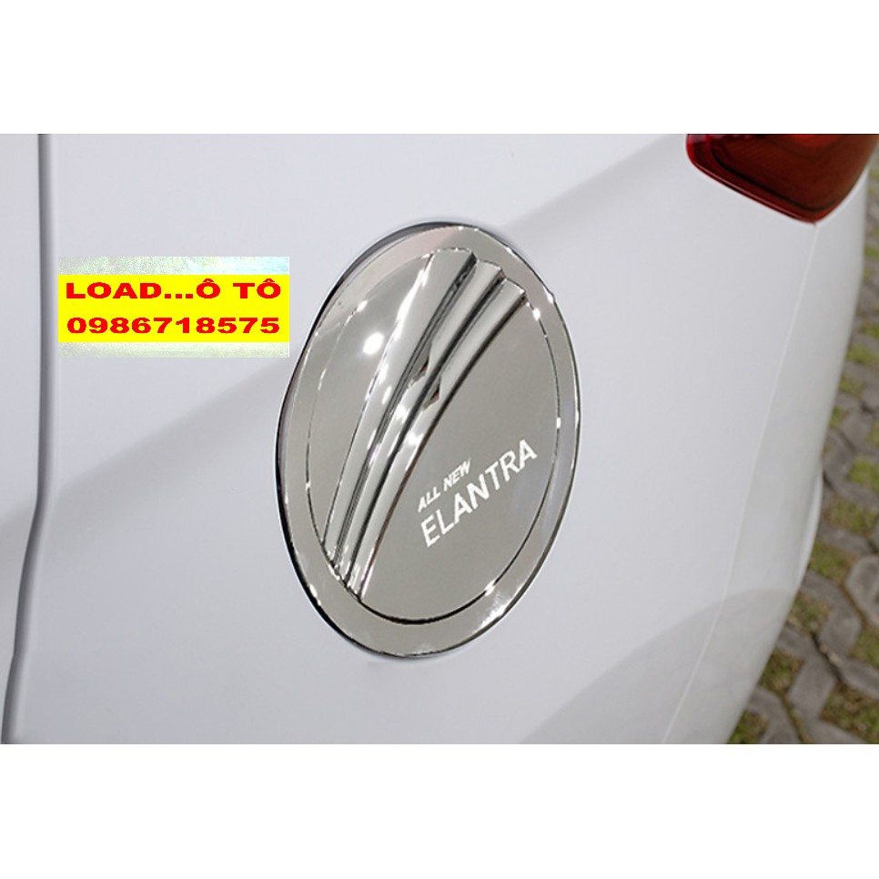 Ốp nắp bình xăng Huyndai Elantra 2022-2019 Nhựa ABS Mạ Crom Sáng Bóng