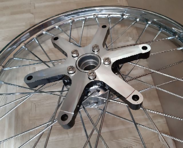 Bánh căm SONIC căm đùm mạ crom niềng union trước 1.4 sau 1.6 bắt căm sẵn như hình bao gắn như zin