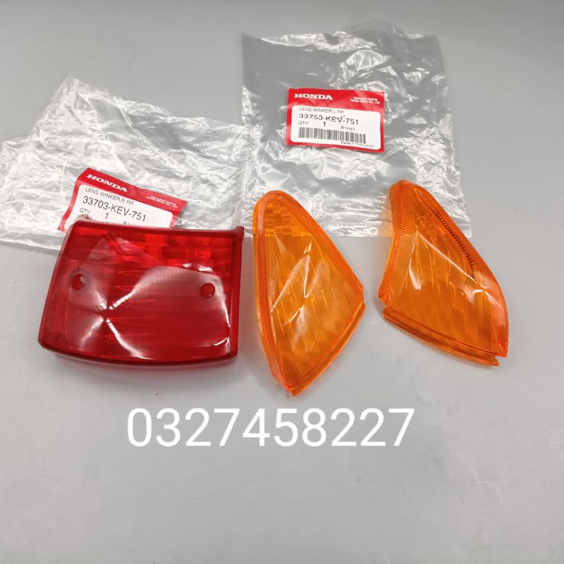 Bộ 3 nắp nhựa nắp, ốp võ đèn hậu, lái xe WAVE thái zin honda