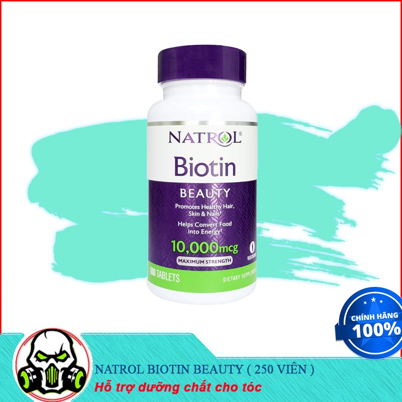 Thực Phẩm Bổ Sung Hỗ Trợ Về Tóc Natrol Biotin Beaty 5000Mcg ( 250 viên)