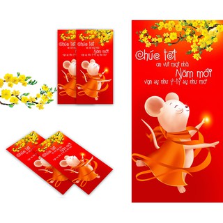 100 BAO LÌ XÌ 2020 CỰC CHẤT GIẤY C150 CAO CẤP