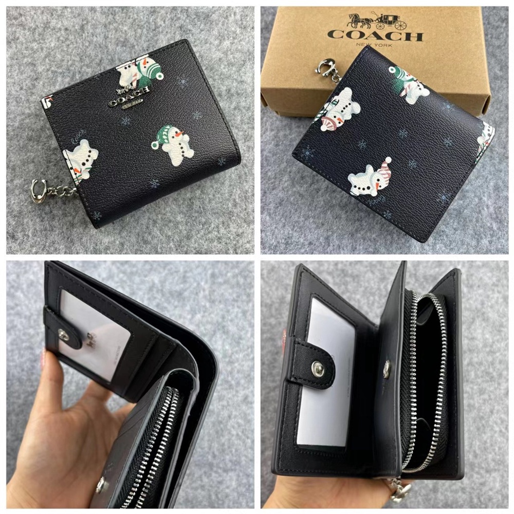 Ví snap hộp đựng thẻ ngắn dành cho nữ ví gấp c5614 c5587 c2868 c2867 c8704 c8703 c4591 c6941 cc472 cc920 cc472