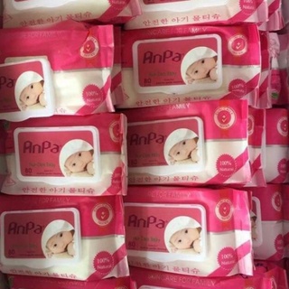 combo 6 hộp khăn ướt không mùi ANPA 80 gr