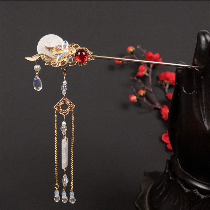 Trâm đơn cài, búi dành phong cách Trung Hoa cổ điển