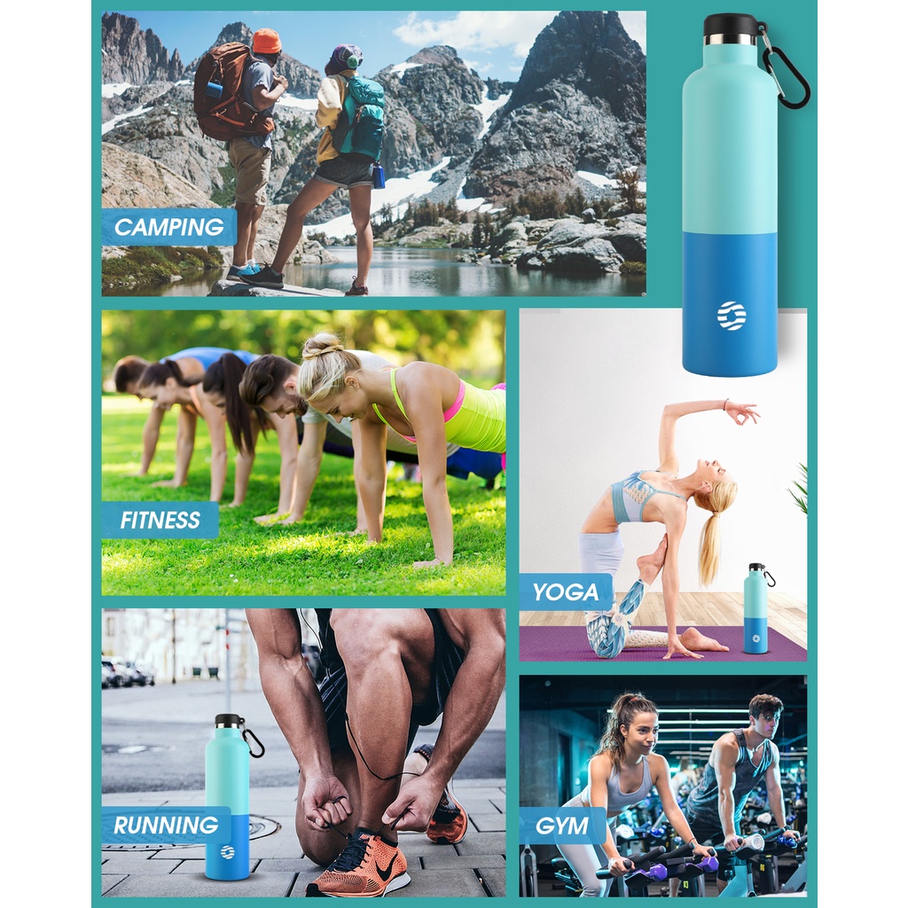 Bình nước giữ nhiệt FJBOTTLE thép không gỉ 1000ml/ 34oz