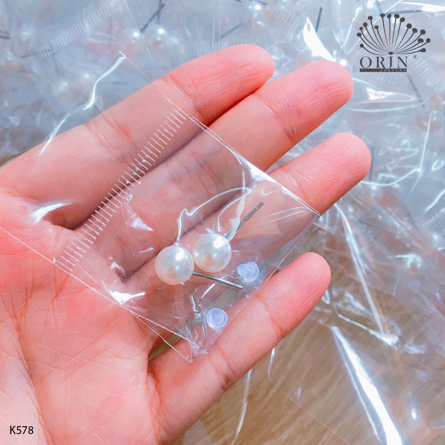 Combo 100 đôi bông tai ngọc nhân tạo nhẹ nhàng nữ tính (K578 x 100)