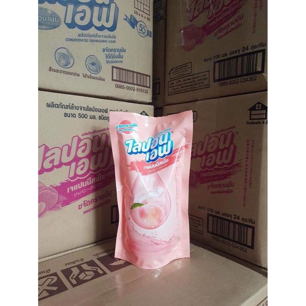 NƯỚC RỬA CHÉN LIPON ĐÀO THÁI LAN(500ML)