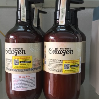 Cặp dầu gội collagen mefaso chính hãng