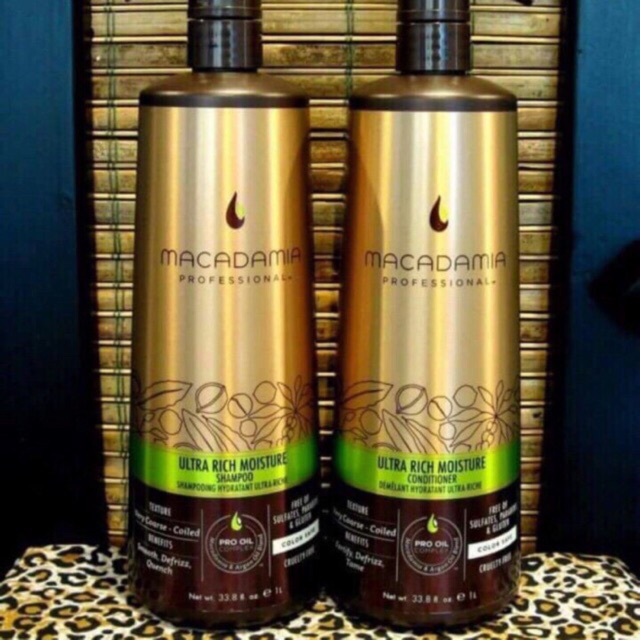 BỘ DẦU GỘI/XẢ MACADAMIA SIÊU MƯỢT TÓC 1000ML