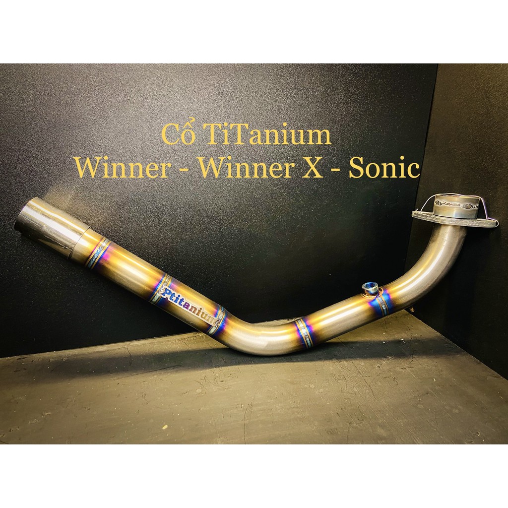 Cổ pô titan cho xe satria raider winner x sonic wave dream exciter 150 vario sử dụng pô zin