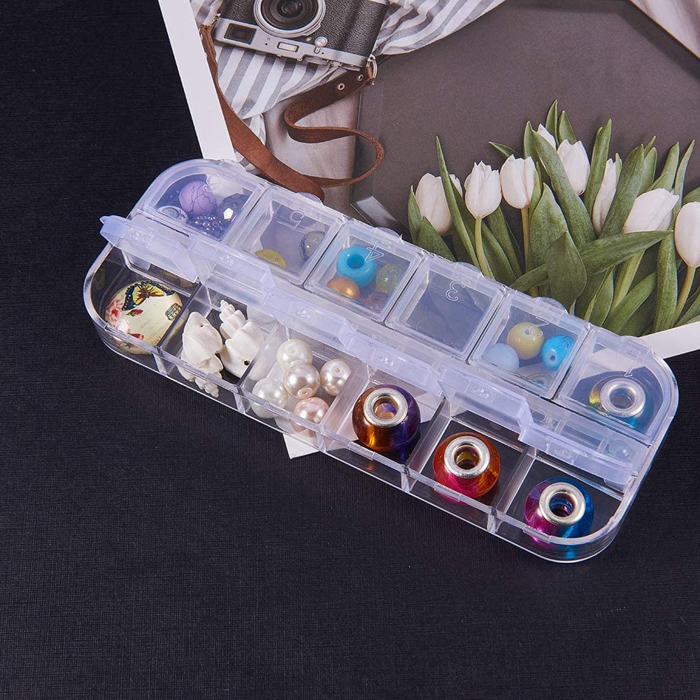 Hộp 12 ngăn trong suốt đựng trang sức đa năng
