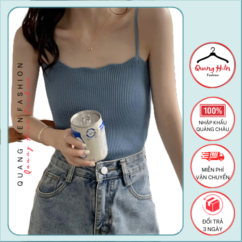 Áo 2 dây lượn sóng Quảng Châu freesize MS428