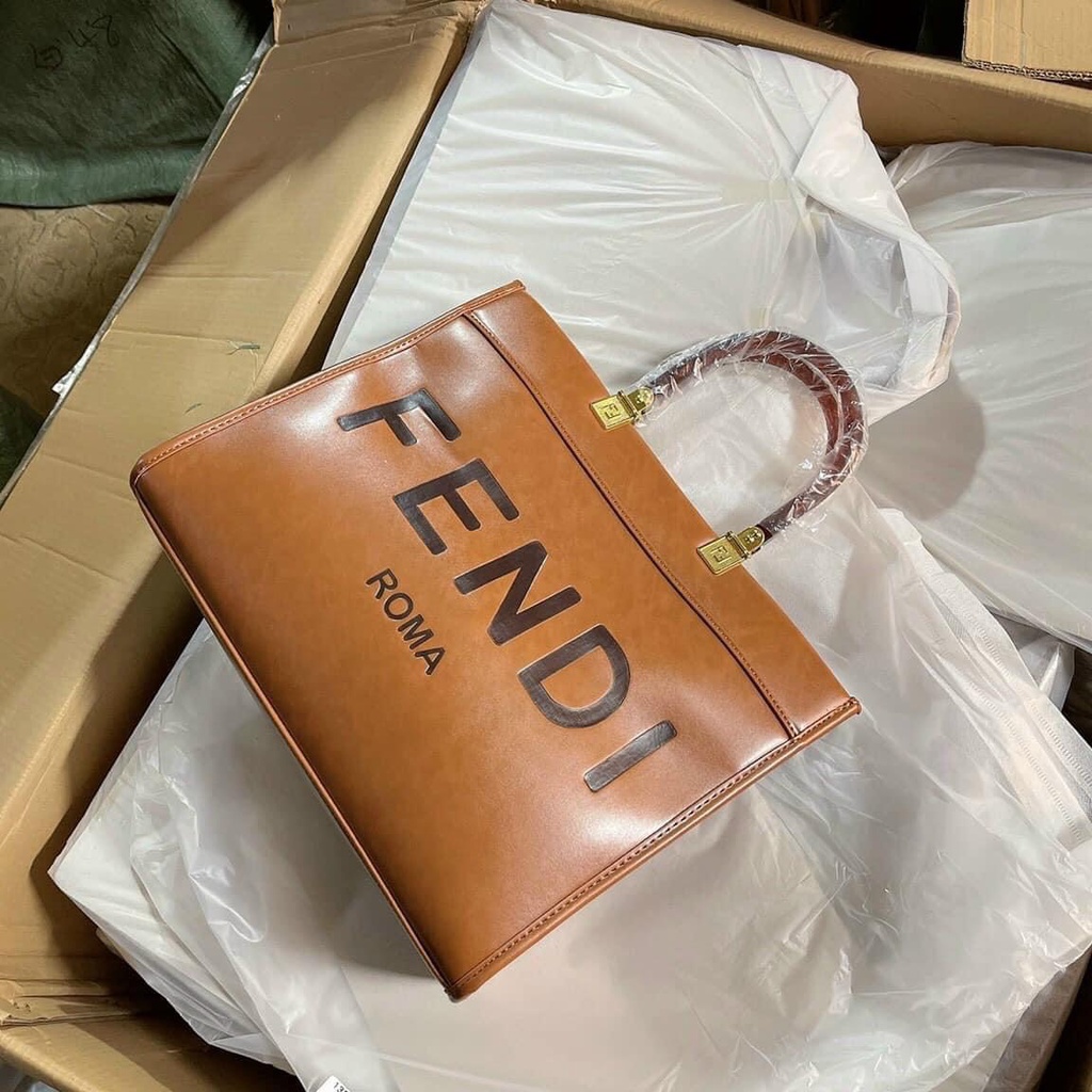 Túi Xách Nữ Công Sở Da Trơn Bản To Fen  Di Phối Màu Hiện Đại Phong Cách Preppy Cầm Tay