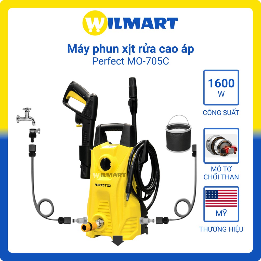 Máy phun xịt rửa cao áp Perfect MO-705C 1600 W