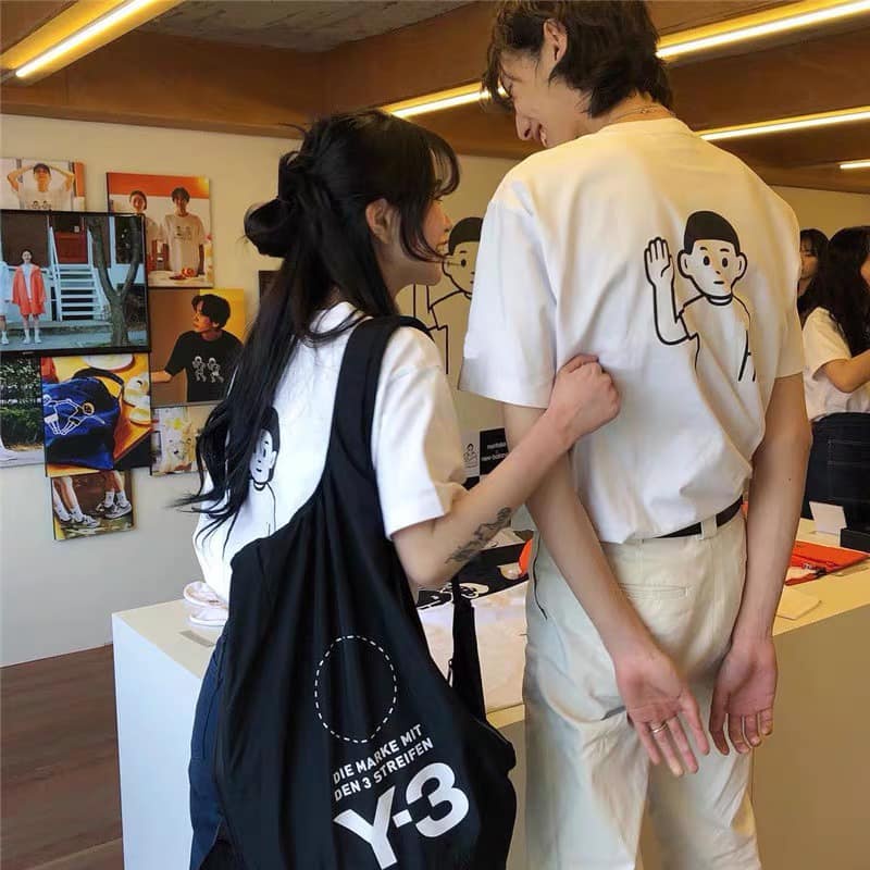 Áo thun tay lỡ   Couple nam nữ  phông Unisex nam nữ tee oversize form rộng pull Ulzzang Streetwear Hàn Quốc vải mềm