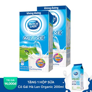 [FREESHIP 99K TOÀN QUỐC Combo 2 hộp sữa uống tiệt trùng CGHL không đường 1000ML Tặng 1 hộp sữa Organic 200ML