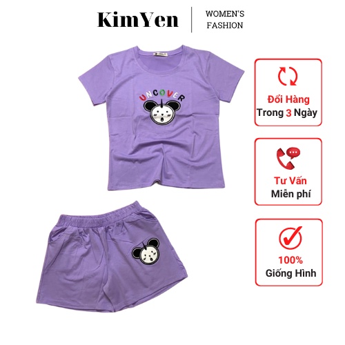 Đồ bộ đùi thun cotton tc mặc nhà