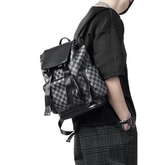 Balo Da Thời Trang Unisex Nam Nữ -  Thời Trang Trẻ Trung, Cá Tính - Hàng Đẹp Size Lap 14 Inch